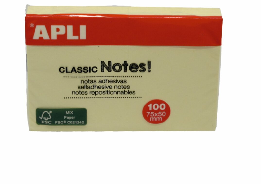 Aplı Yapışkanlı Not Kağıdı 75x50 10971 - 1