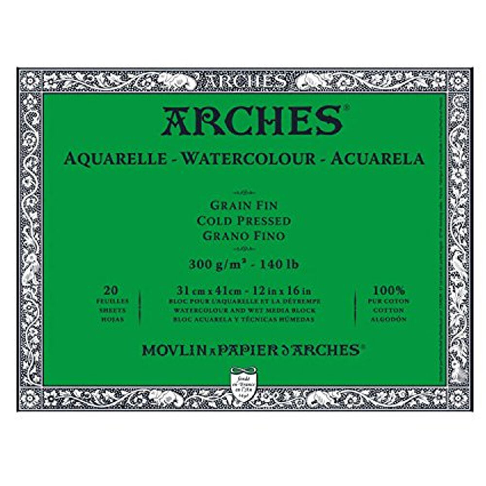 Arches Orta Dokulu Suluboya Bloğu 300g 31 X 41 20s - 1