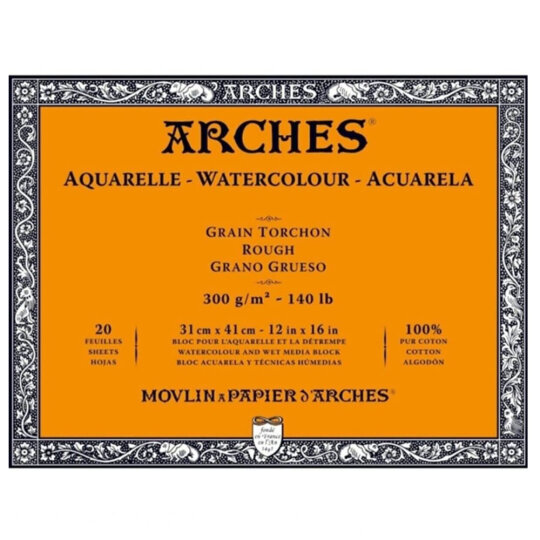 Arches Yüksek Dokulu Suluboya Bloğu 300g 31 X 41 2