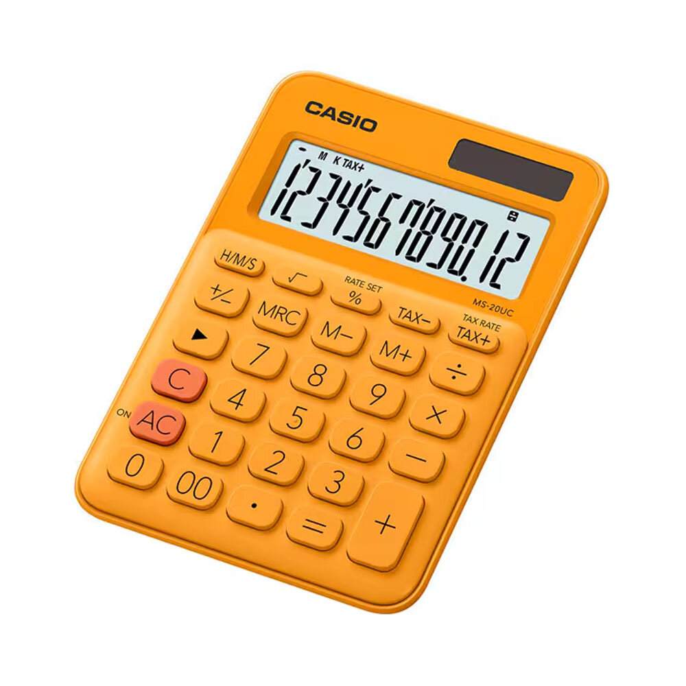 Casio Hesap Makinesi 12 Hane Ms-20uc-rg Renkli Masaüstü - 1