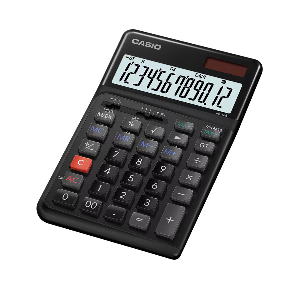 Casio Hesap Makinesi Je-12e-bk - 1
