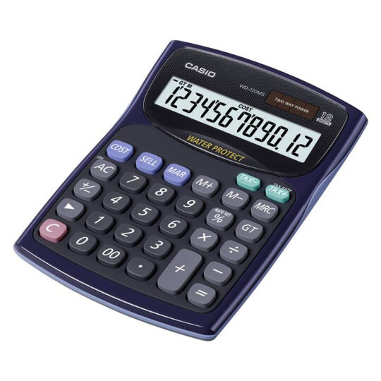 Casio Hesap Makinesi Wd-220ms-bu