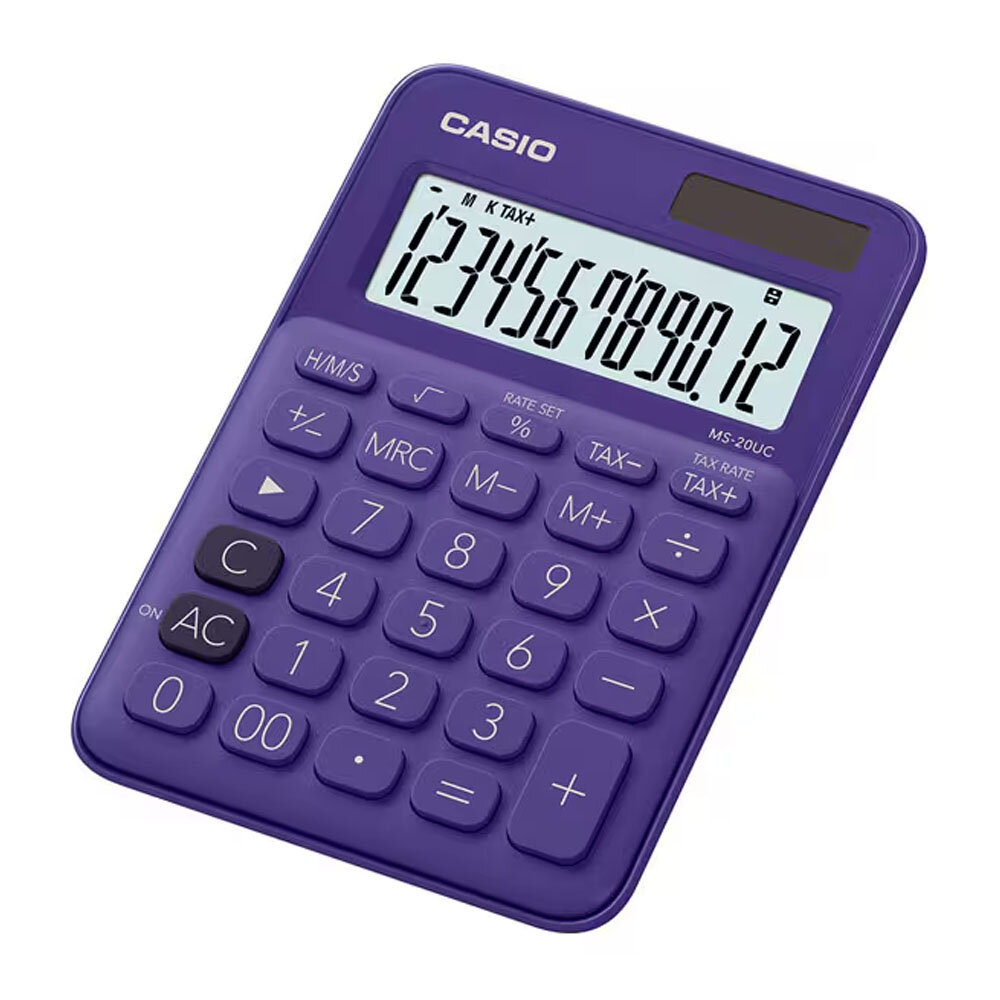Casio Ms-20uc-pl Renkli Masa Tipi 12 Hane Hesap Ma - 1