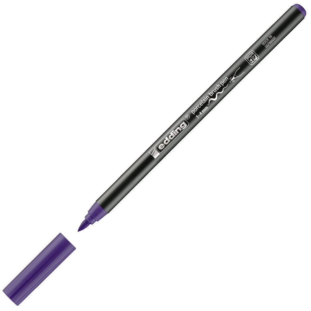 Edding Porselen Kalemi Fırça Uçlu 1-4 MM Mor 4200 - 1