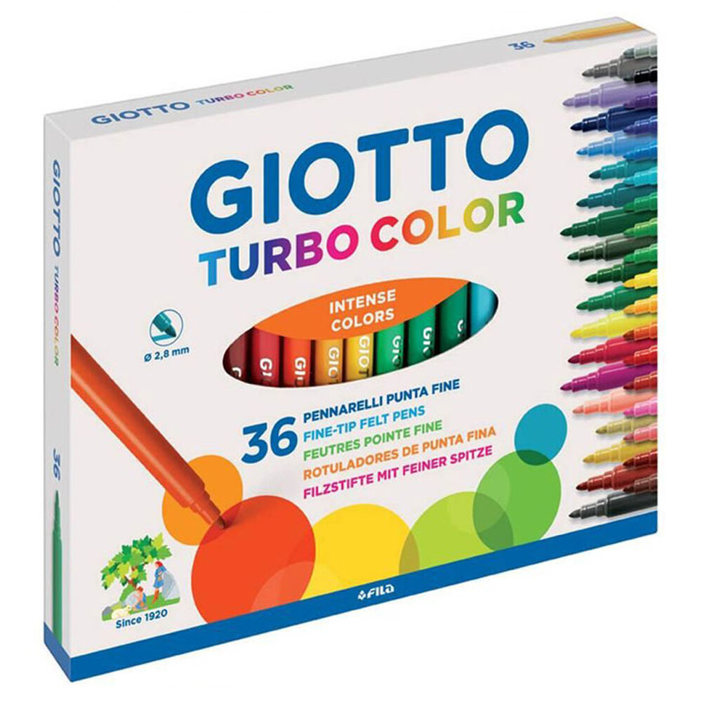 Giotto Keçeli Kalem Turbo Color 36 Lı Kutu 418000 - 1