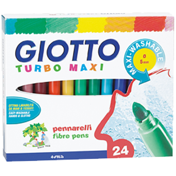 Giotto Keçeli Kalem Turbo Maxi 24 Renk 455000 - 1