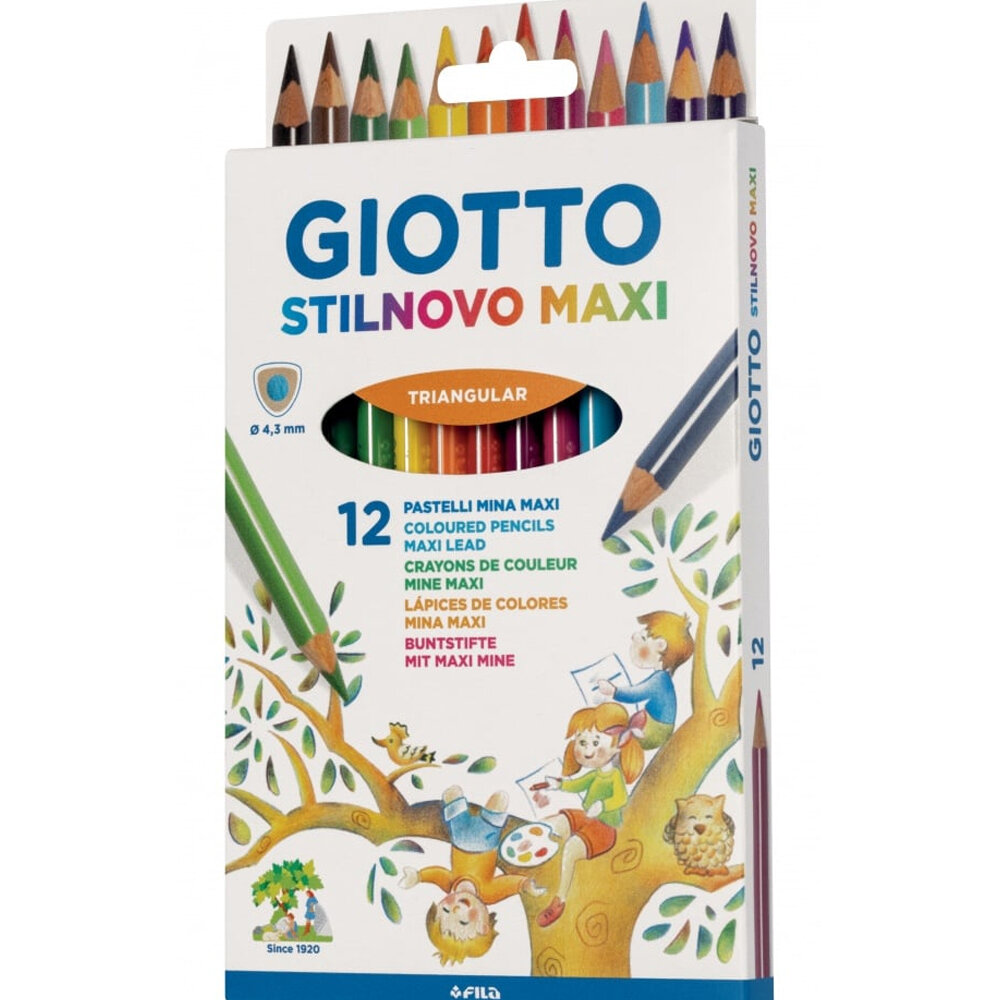 Giotto Kuru Boya Stilnovo Maxi 12 Renk - 1