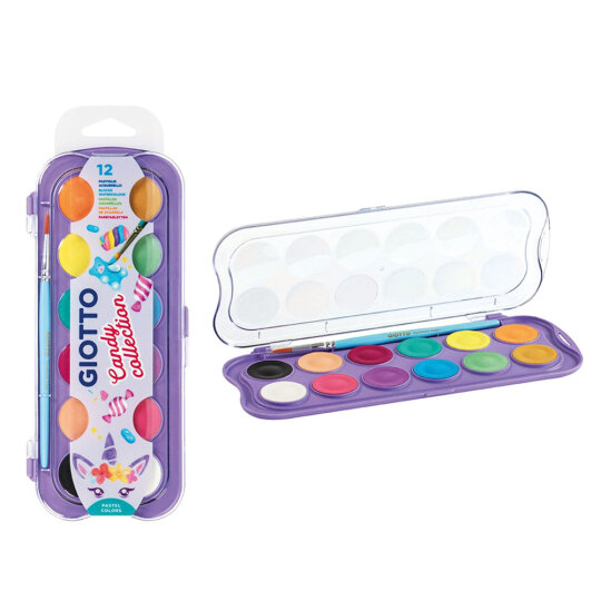 Giotto Suluboya Ø 30mm 12 Li Pastel-seker Ton