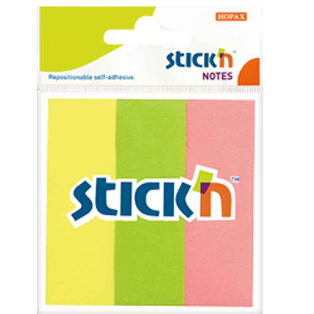 Gıpta Stickn İndex 76x25 Neon 3 Renk Kağıt Ayraç 50 YP 2112900 - 1