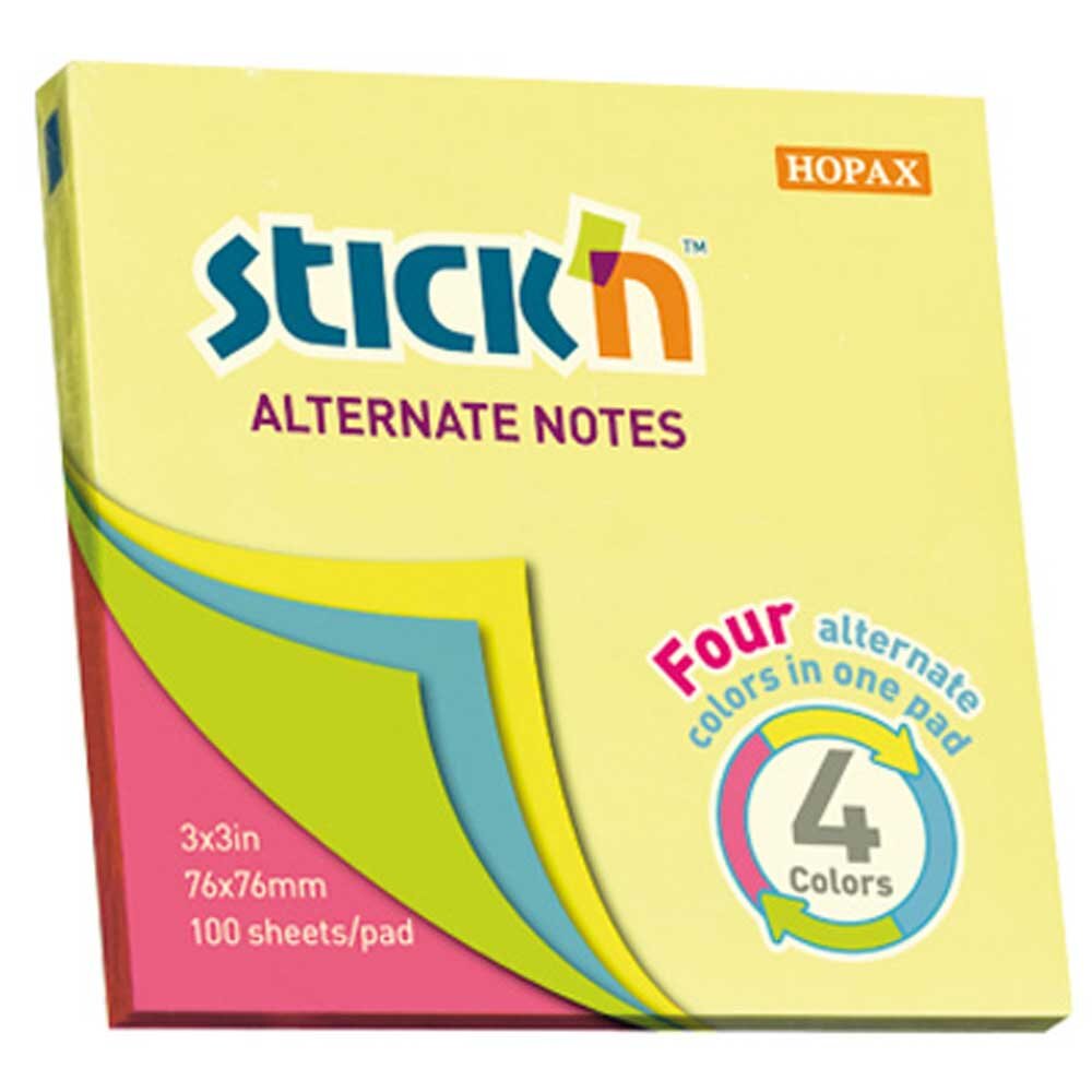 Gıpta Stickn Ypş. Not Kağ. Neon 4 Rnk 76x76 100 YP - 1