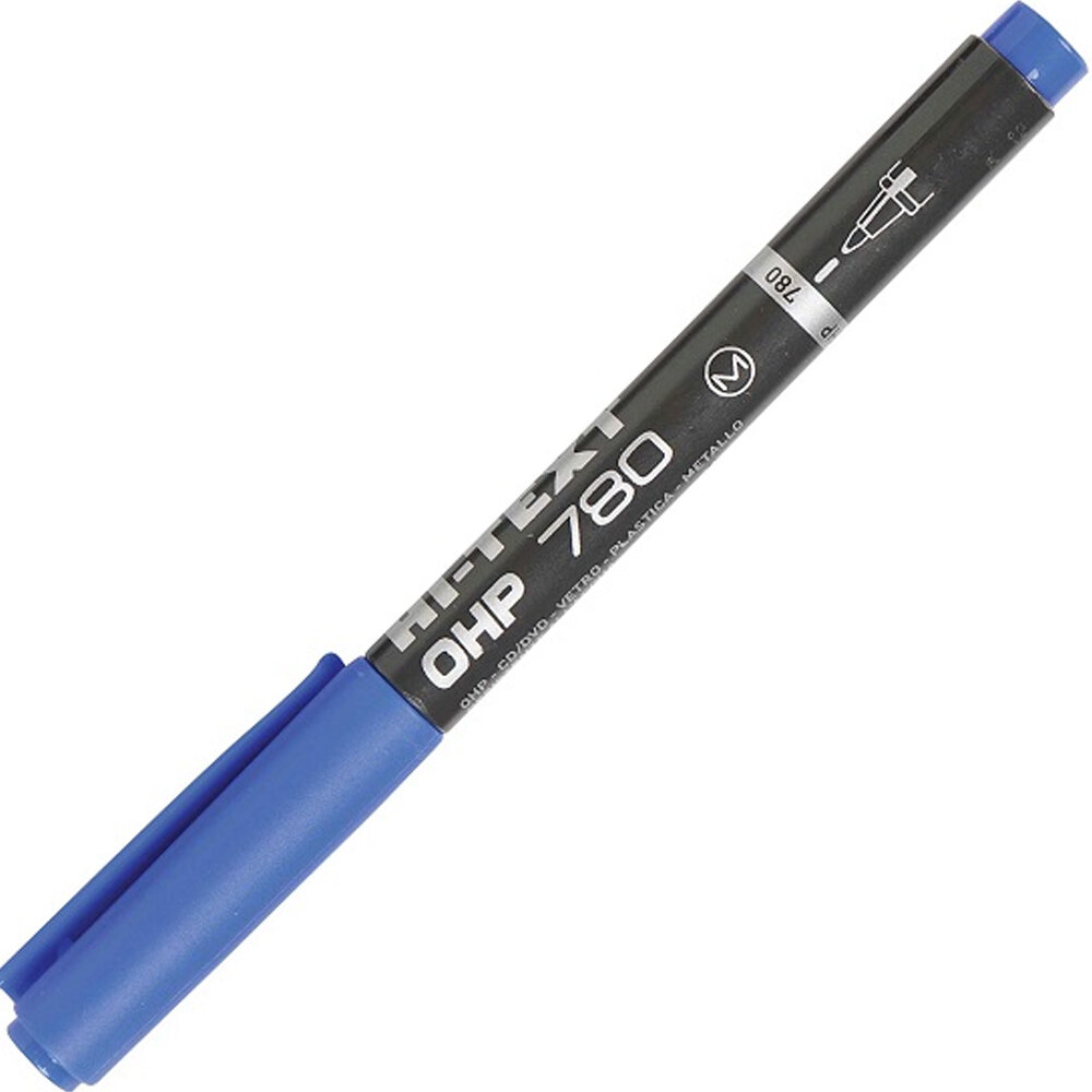 Hi-Text Asetat Kalemi Permanent M Seri Mavi 780 - 1