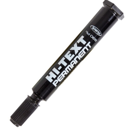 Hi-Text Markör Permanent Yuvarlak Uçlu Siyah 830PB