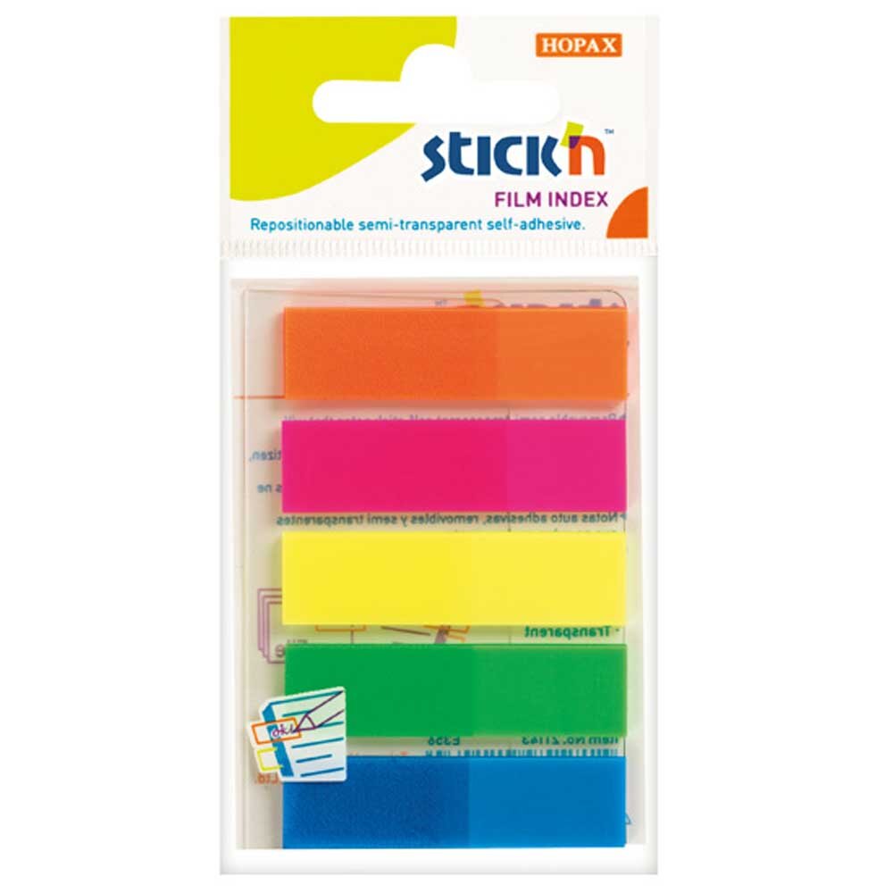 Hopax Stickn İndeks 25 YP 45x12 Neon 5 Renk 21050 - 1