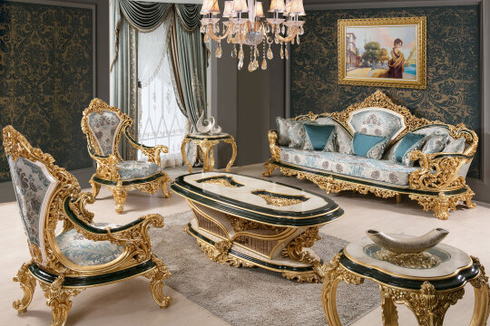 Hünkar Salon Takımı, Kahverengi - 6
