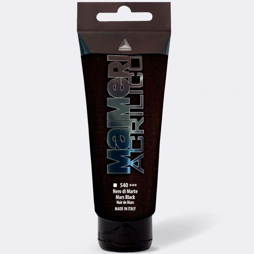 Mai Acrilico 200ml Mars Black - 1