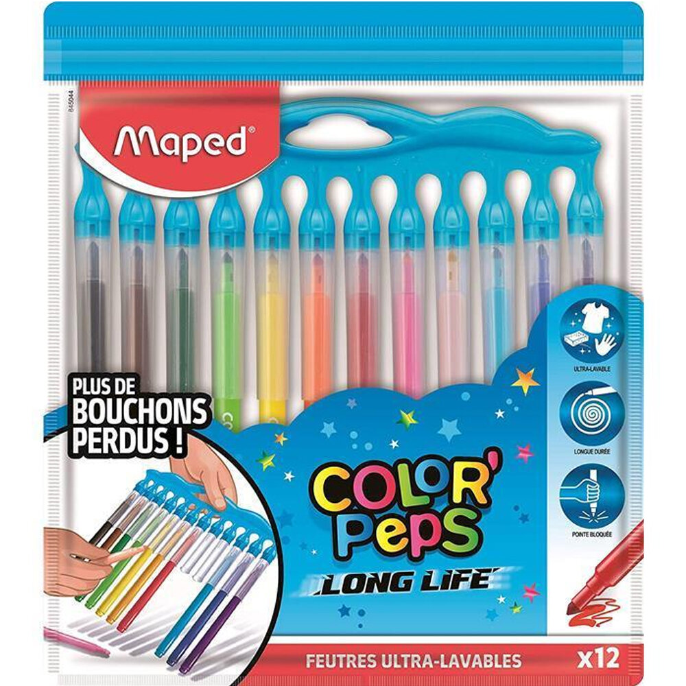 Maped Keçeli Kalem 12 Li Long life Inno 845045 - 1