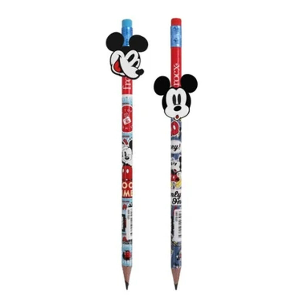 Mickey Mouse Figürlü Kurşun Kalem 2Li Paket Pcnc-One - 1