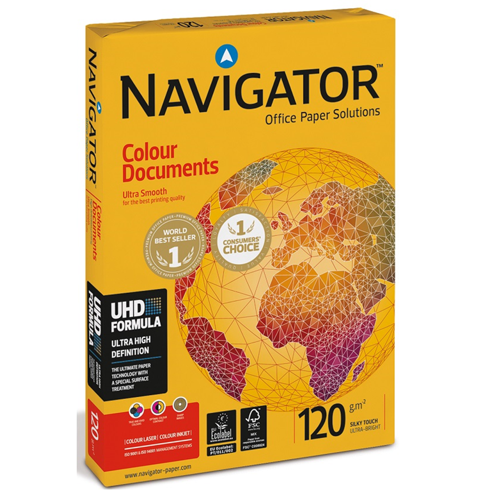 Navigator Gramajlı kağıt Colour Documents 250 Lİ A4 120 GR Beyaz - 1
