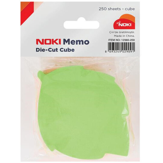 Noki Memo Yaprak Şekilli 5 Renk 80 Syf No:12360