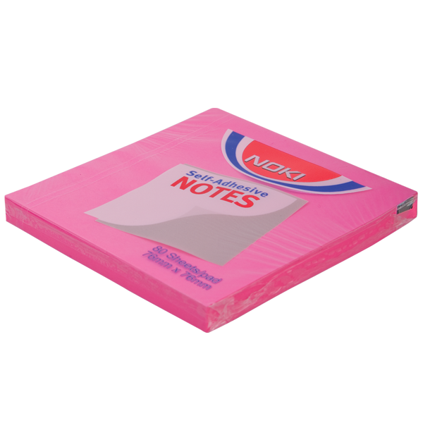 Noki Yapışkanlı Not Kağıdı 80 YP 76x76 Pembe 12165 - 1