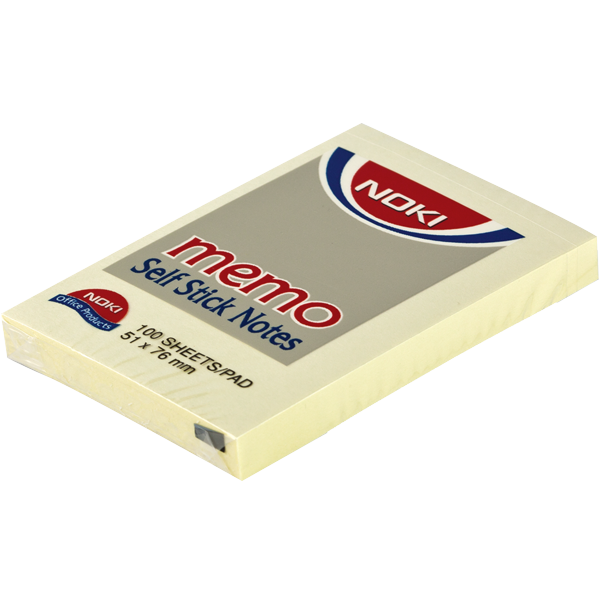 Noki Yapışkanlı Not Kağıdı Memo 100 YP 51x75 Sarı 12006 - 1