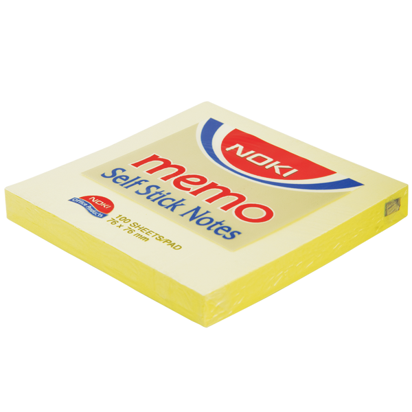 Noki Yapışkanlı Not Kağıdı Memo 100 YP 75x75 Sarı 12007 - 1