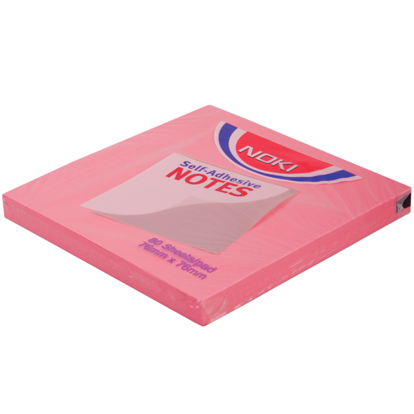 Noki Yapışkanlı Not kağıt 76x76 A.Pembe 12166 - 1