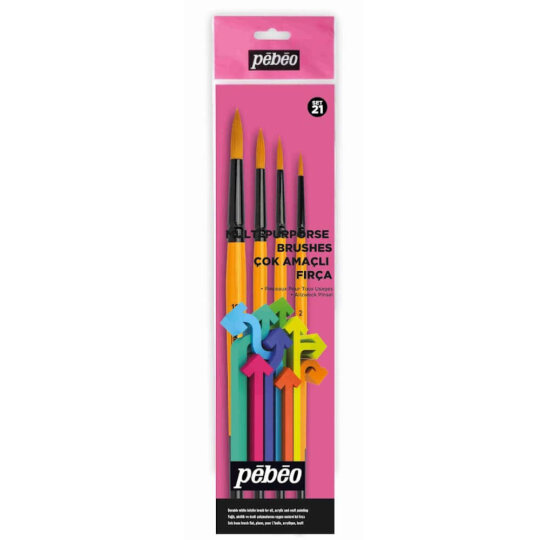Pebeo Fırça Seti Yuvarlak No2,5,8,12 4 Lü SET-21