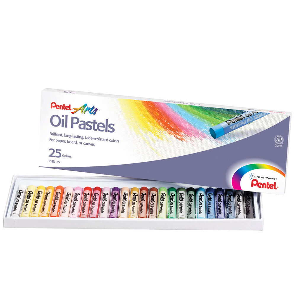 Pentel Pastel Boya Yağlı Karton Kutu 25 Lİ PHN-25 - 1