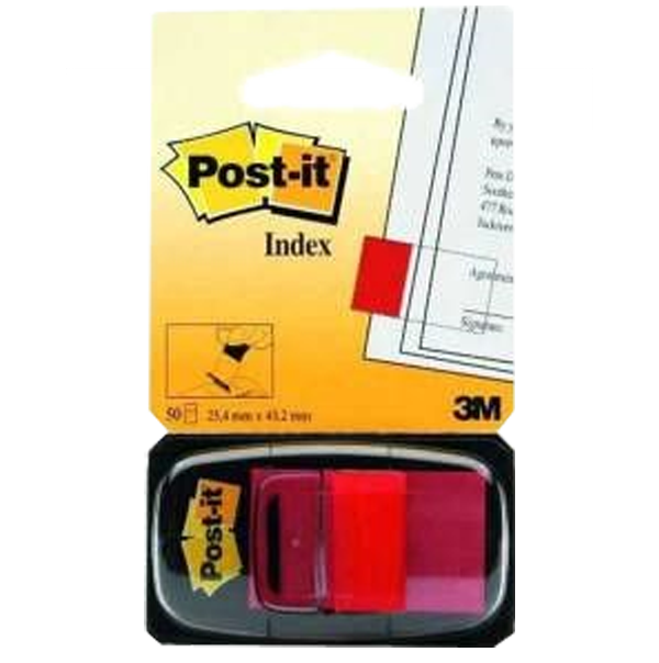 Post-İt İndeks 50 Lİ Kırmızı 680-1 - 1