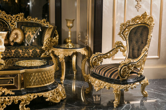 Şehrazat Salon Takımı, Siyah - 3