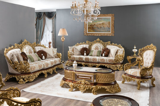 Şehrazat Salon Takımı, Siyah - 5